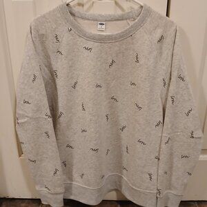 Old Navy "Love" Sweatshirt